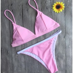 Angelsin Açık Pembe Bikini Üst