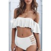 Angelsin Beyaz Çok Şık Bikini Alt