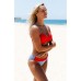 Angelsin Kırmızı Desenli Bikini Alt
