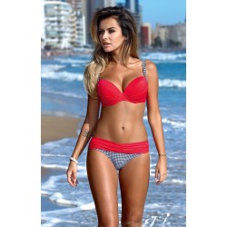 Angelsin Kırmızı Desenli Bikini Alt