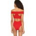 Angelsin Kırmızı Özel Tasarım Bikini Üst