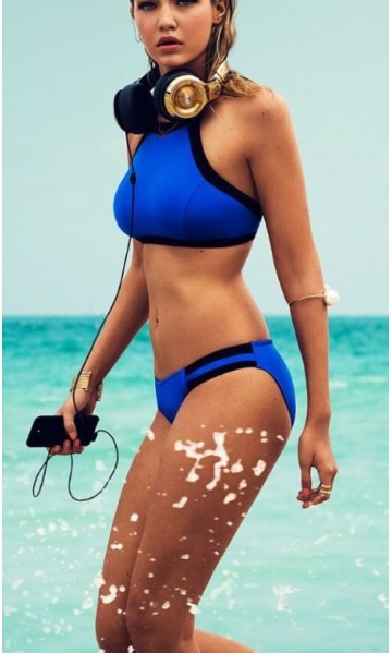 Angelsin Mavi Şık Bikini Alt