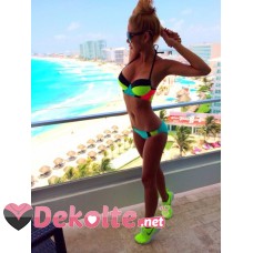 Angelsin Renkli Bikini Takım