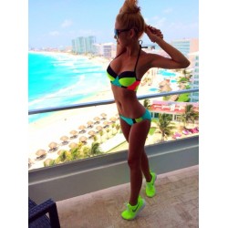 Angelsin Renkli Bikini Takım