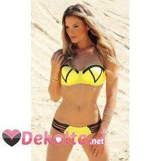Angelsin Sarı Şık Tasarımlı Bikini