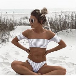 Angelsin Şık Straplez Bikini Takım