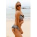Angelsin Siyah Beyaz Destekli Bikini Takım