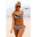 Angelsin Siyah Beyaz Destekli Bikini Takım