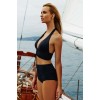 Angelsin Siyah Yüksek Bel Bikini Takım