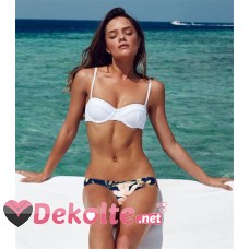 Angelsin Üstü Beyaz Altı Renkli Özel Tasarım Bikini