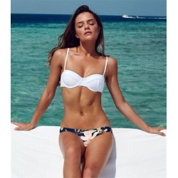 Angelsin Üstü Beyaz Altı Renkli Özel Tasarım Bikini