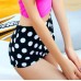 Angelsin Yüksek Bel Puantiyeli Şık Bikini Alt
