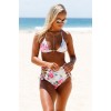 Angelsin Yüksek Bel Şık Bikini Takım