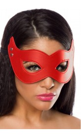 Merry See Kırmızı Deri Maske
